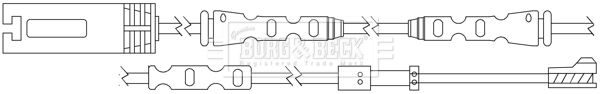 BORG & BECK Сигнализатор, износ тормозных колодок BWL3114